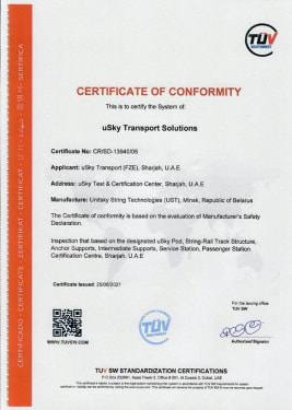 TUV Certificate