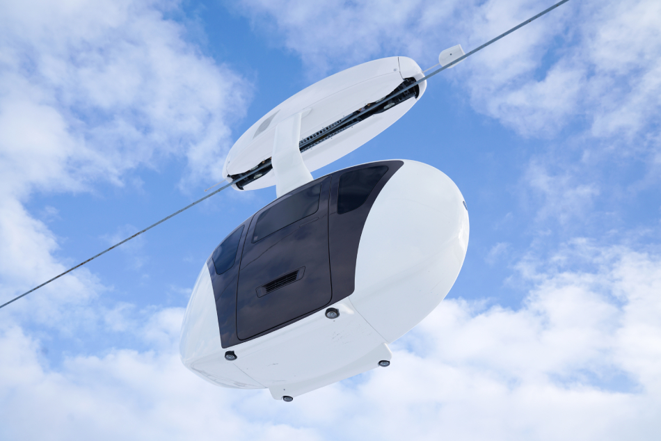 uWind is a monorail suspended lightweight uPod of small capacity