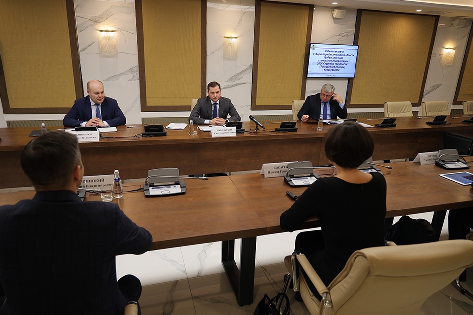 Over 20 Mass Media Reported on the Meeting of the General Director of UST Inc. with the Governor of the Arkhangelsk Region