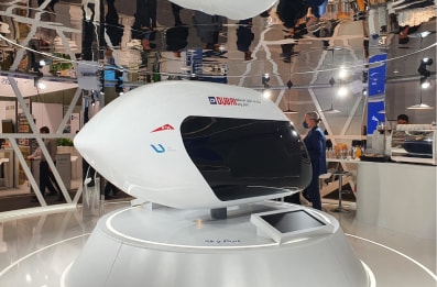 The Roads and Transport Authority (RTA) of Dubai presented a uPod (unmanned rail electric vehicle on steel wheels) designed by UST Inc. at the international exhibition InnoTrans 2022